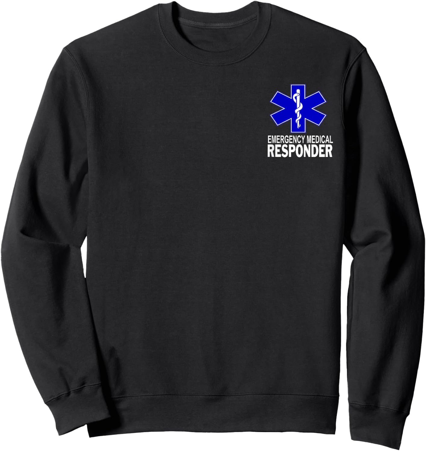 Emergency Medical Responder EMS EMT Sweatshirt - Sweatshirt | Black
