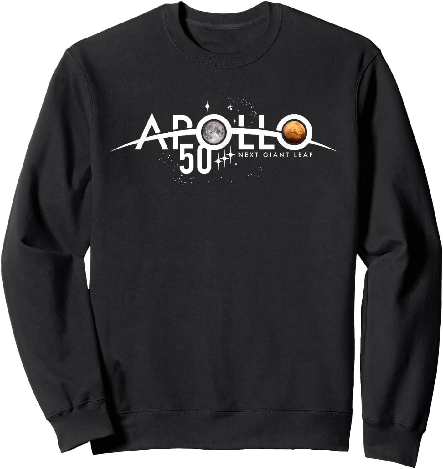 Apollo 50th Anniversary Logo NASA Sweatshirt - Sweatshirt | Black