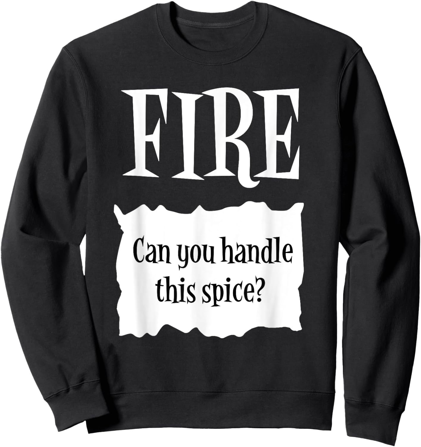 FIRE - Hot Packet Halloween Taco Costume Sweatshirt - Sweatshirt | Black