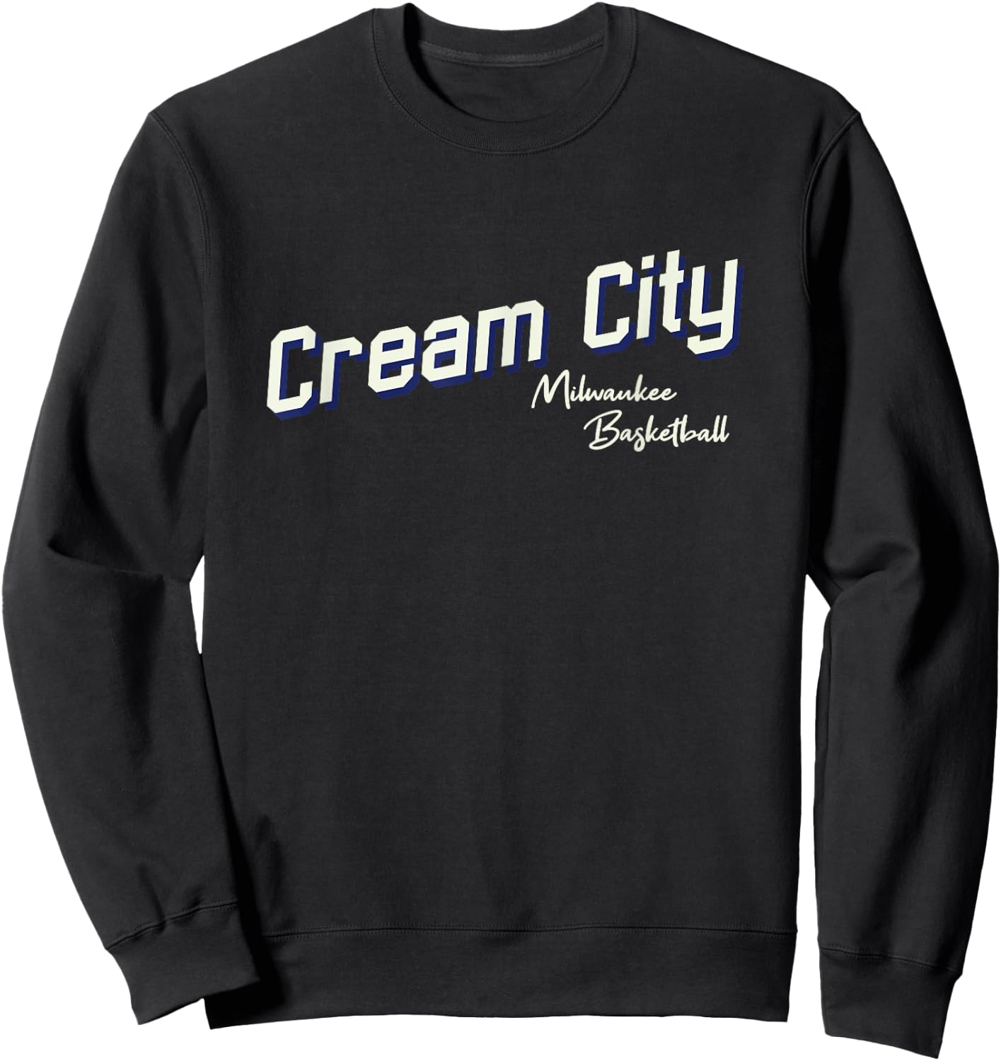 Milwaukee Cream City Basketball Wisconsin Practice Jersey Sweatshirt - Sweatshirt | Black