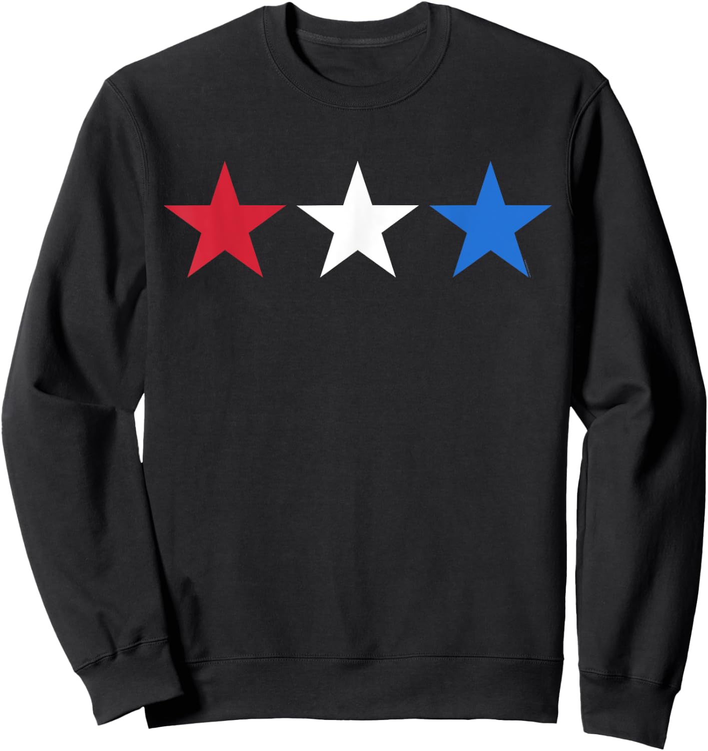 USA Patriotic Shirt American Flag Stars Cool 4th of July Women Kids Men Sweatshirt - Sweatshirt | Black
