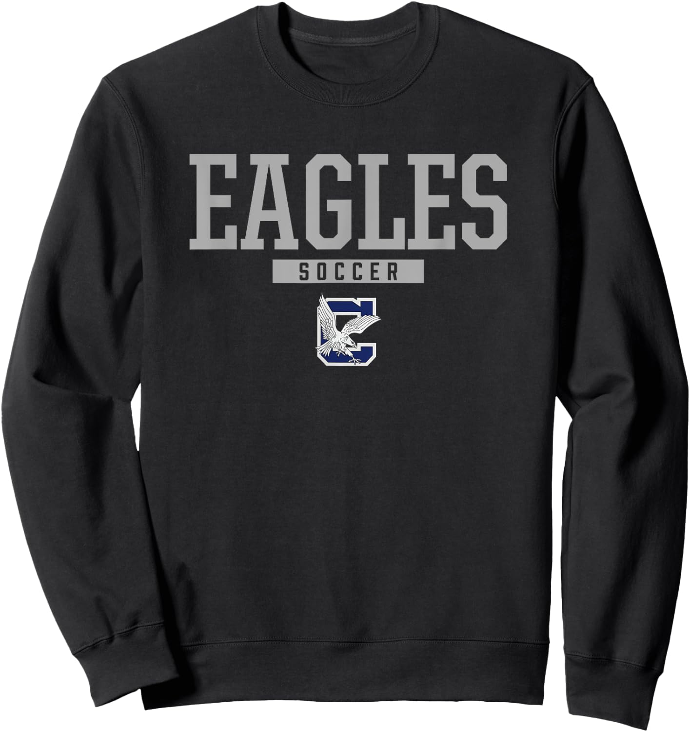 Clover Eagles Logo Soccer HS Sweatshirt - Sweatshirt | Black