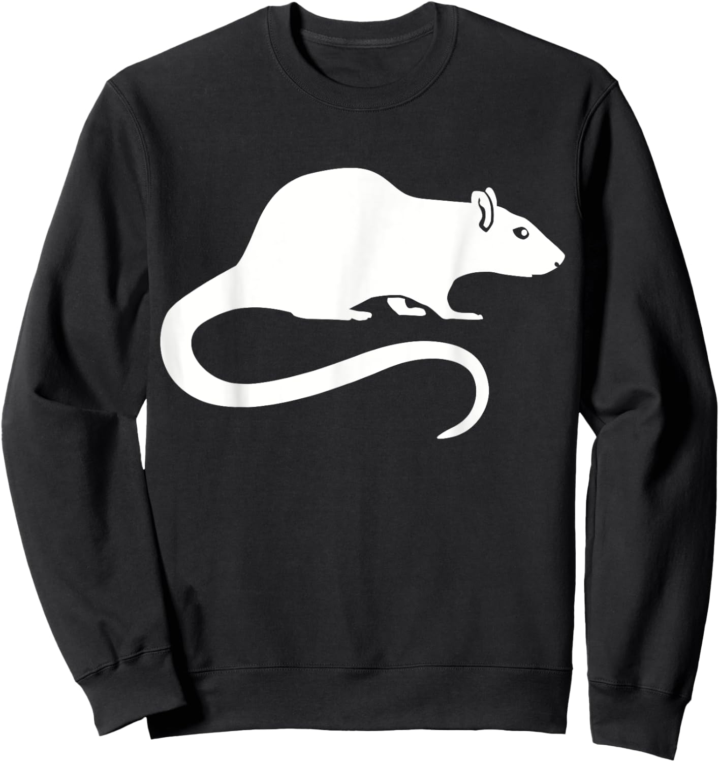 White rat Sweatshirt - Sweatshirt | Black