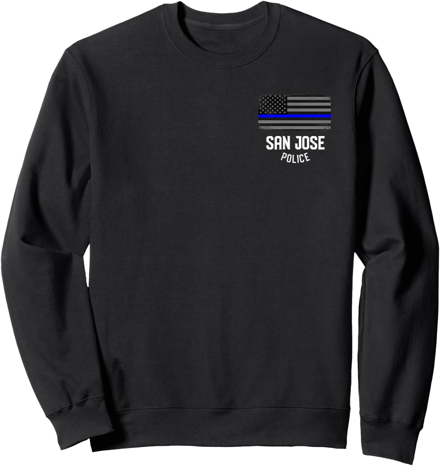 San Jose Police Officer California Policeman Duty Sweatshirt - Sweatshirt | Black