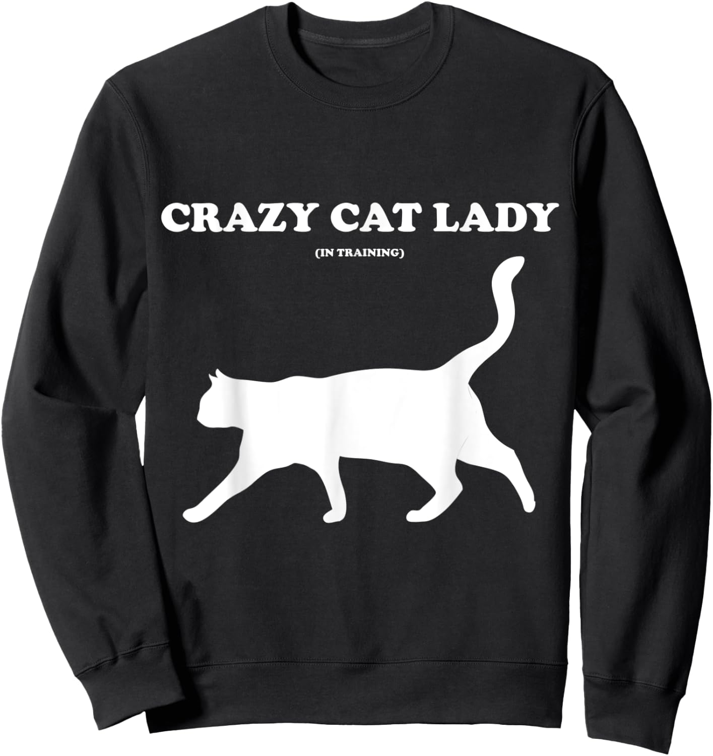 Crazy Cat Lady (in Training) Sweatshirt - Sweatshirt | Black