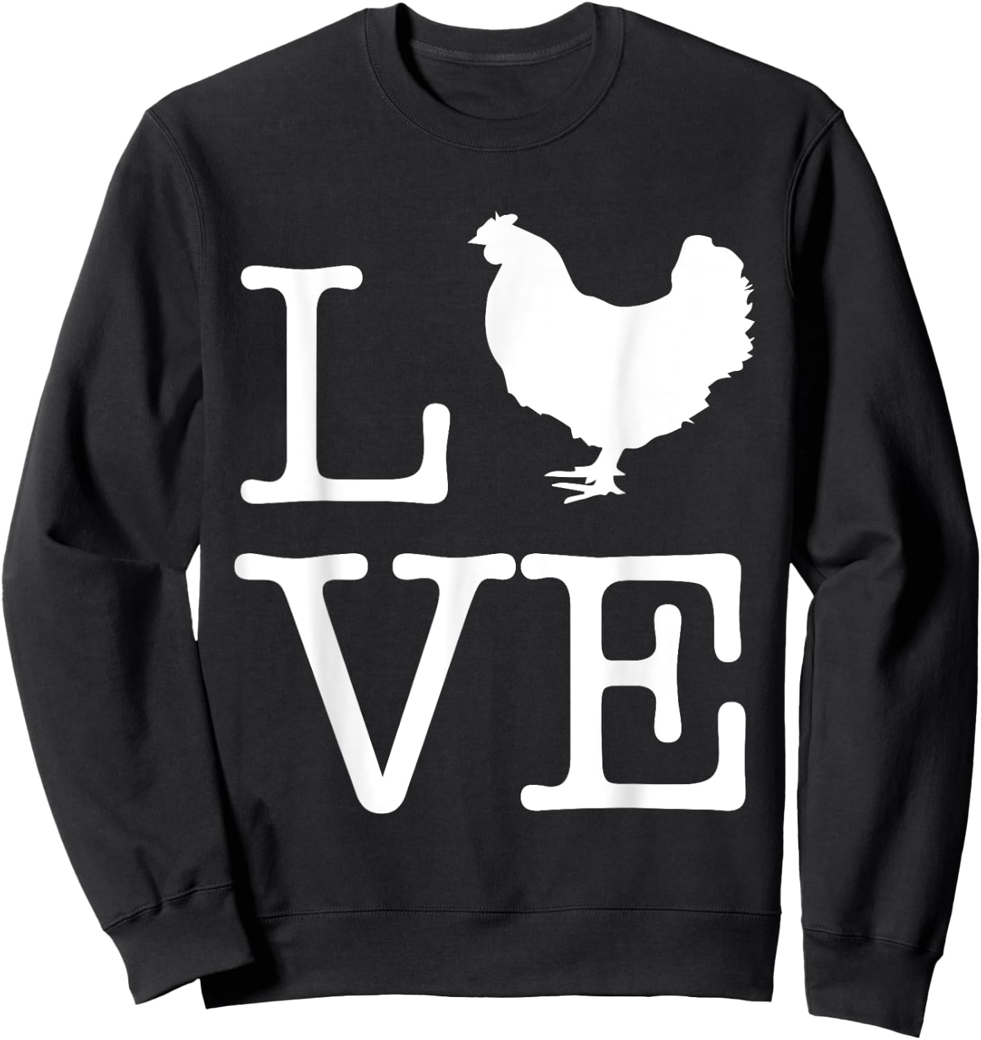 I Love Chickens Funny Chicken Lover Kids Gift Sweatshirt - Sweatshirt | Black