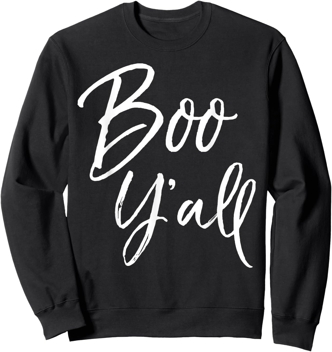 Boo Y'all Shirt for Girls Cute Southern Halloween Women Sweatshirt - Sweatshirt | Black