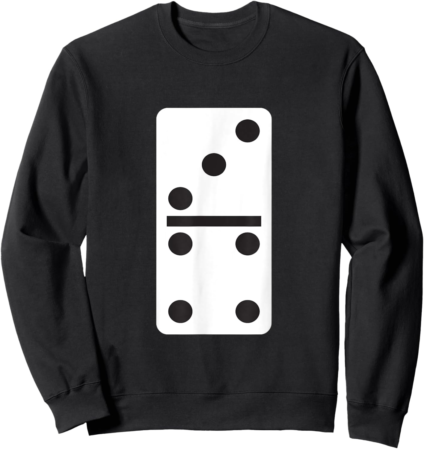 Three Four Dominoes - Halloween Matching Domino Game Costume Sweatshirt - Sweatshirt | Black