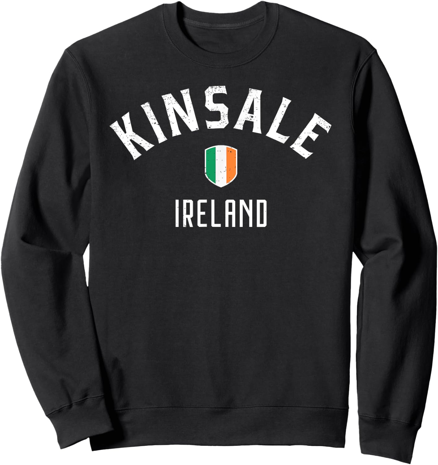 Kinsale Ireland T Shirt - Irish Flag Kinsale Sweatshirt - Sweatshirt | Black