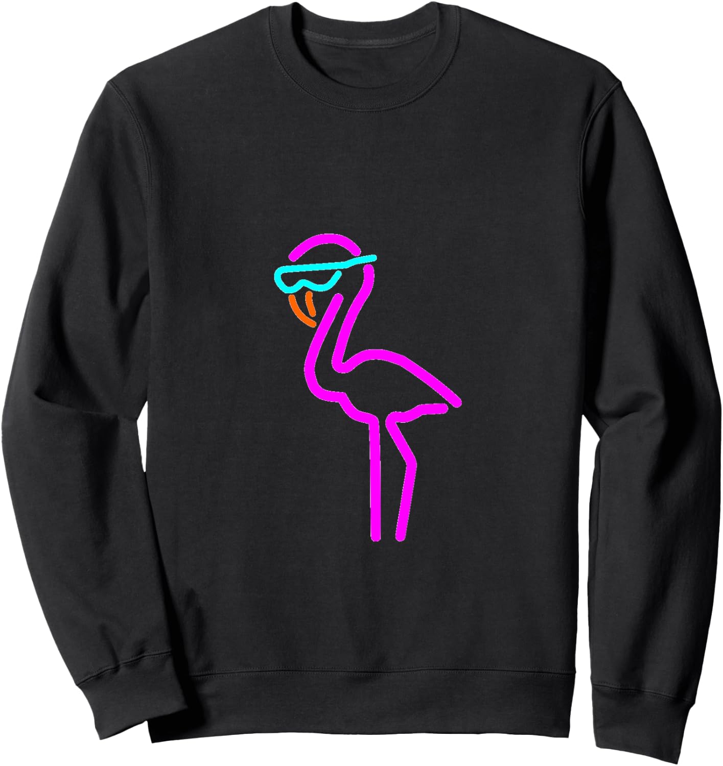 Toddler Flamingo Sweatshirt - Sweatshirt | Black