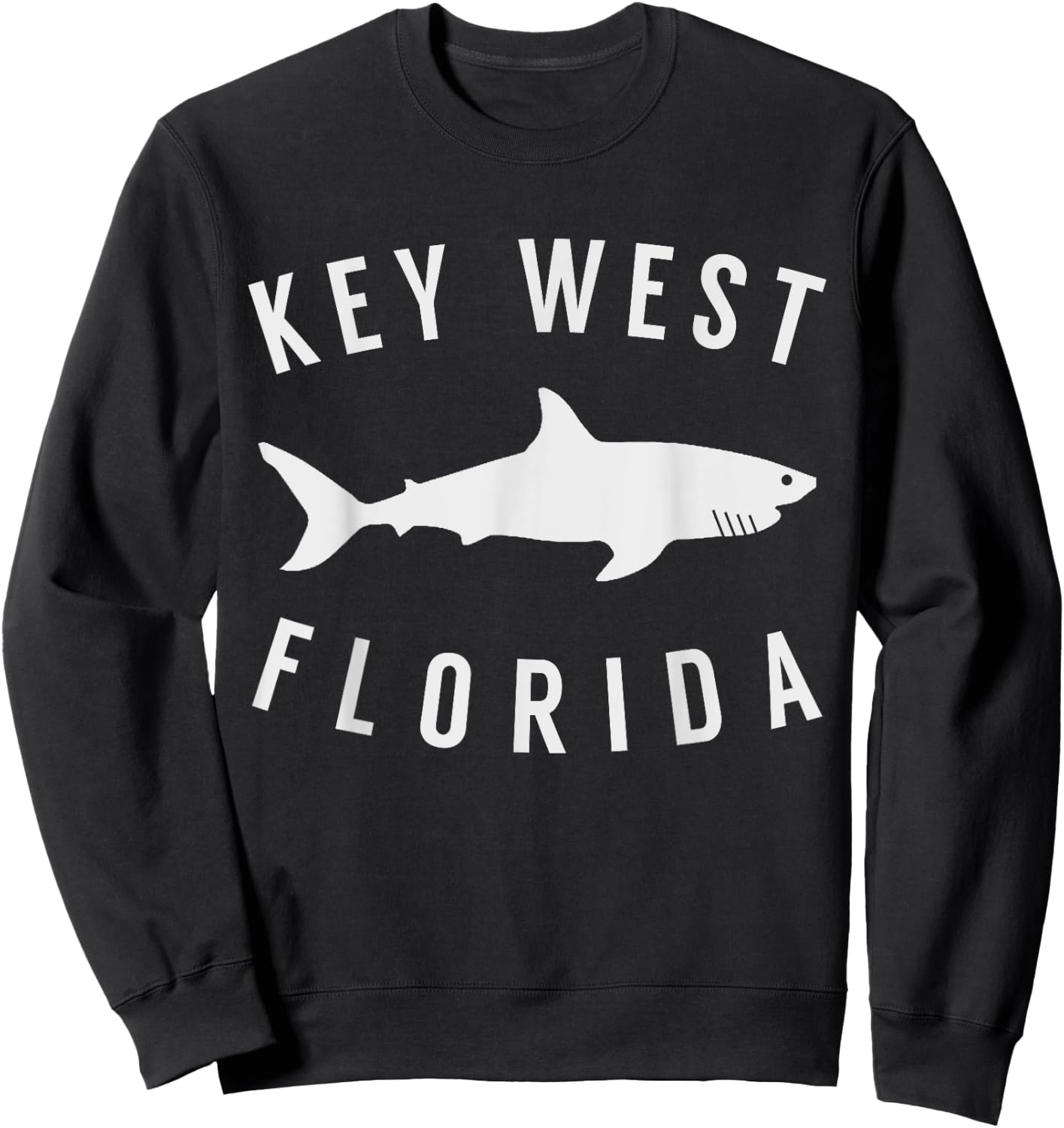 Key West Florida T Shirt Shark FL Souvenirs Sweatshirt - Sweatshirt | Black