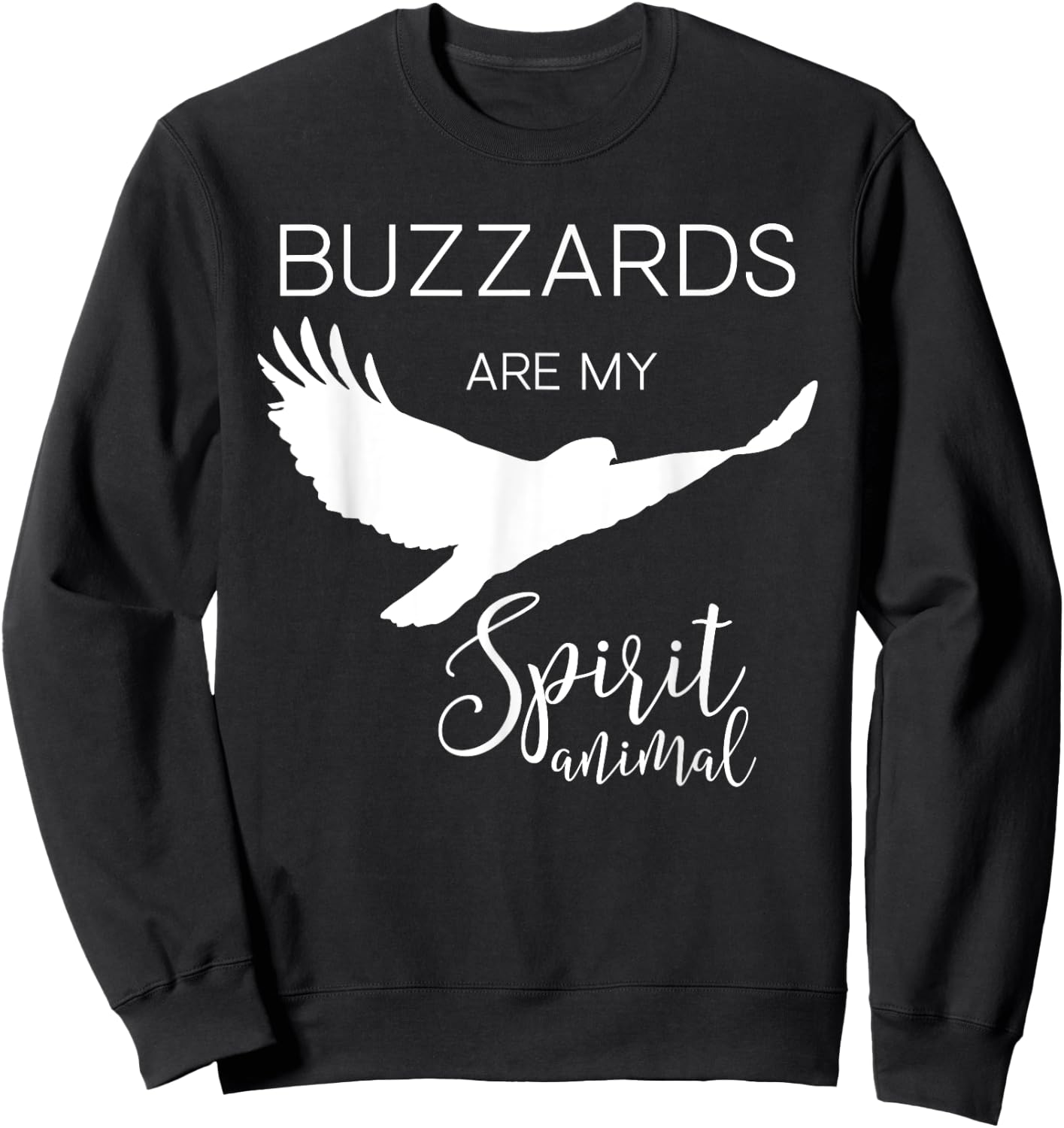 Buzzard Turkey Vulture Spirit Animal J000371 Sweatshirt - Sweatshirt | Black