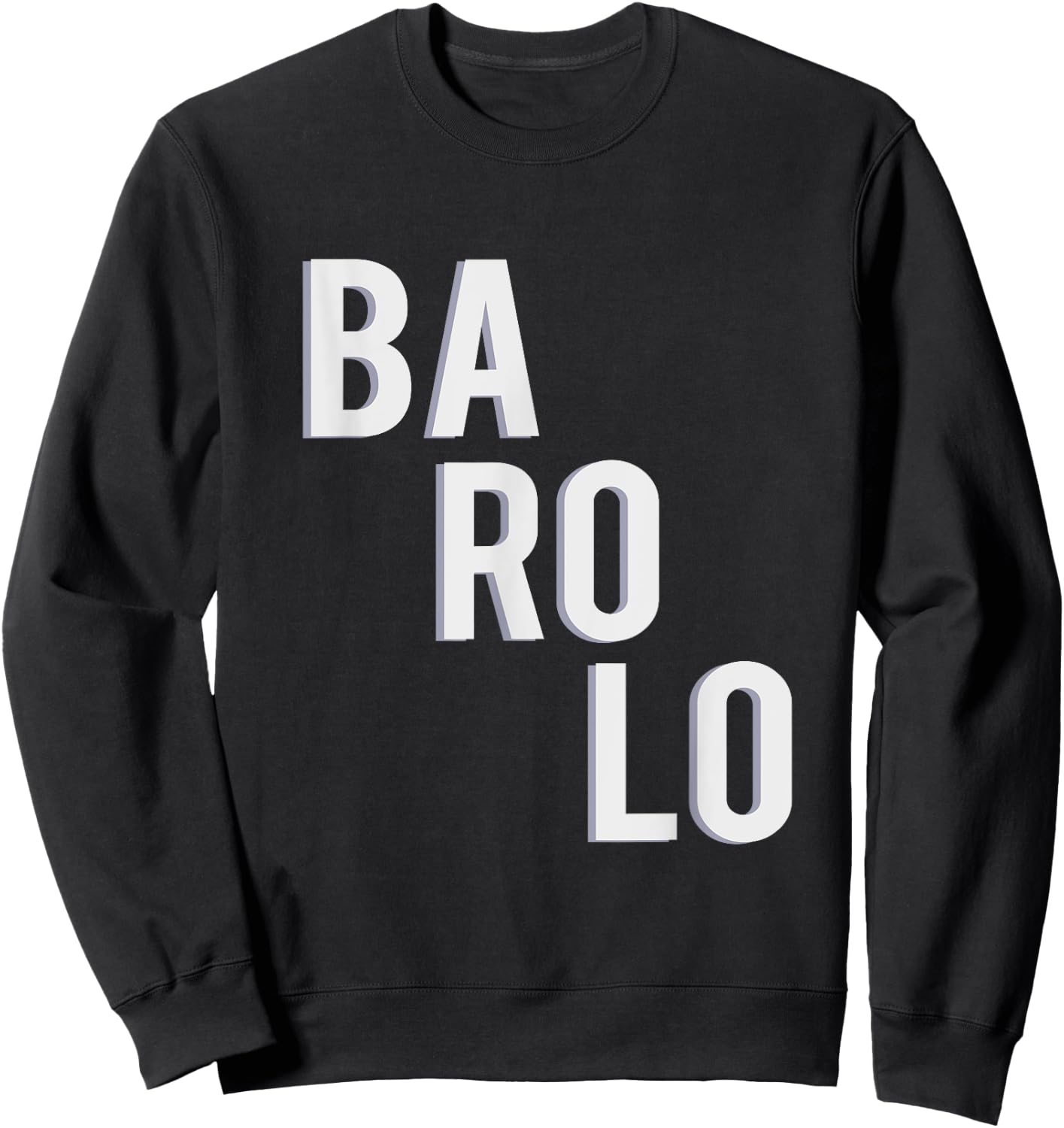 Barolo Wine Shirt | Stylish Summer | Fine Italian Wine Sweatshirt - Sweatshirt | Black