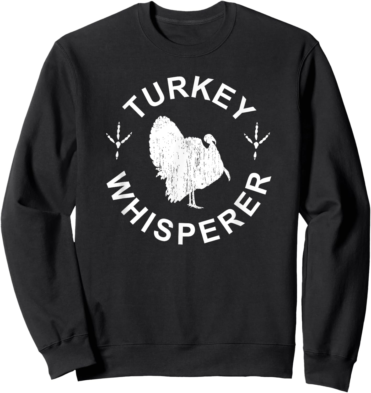 Strutting Turkey Hunting with a Vintage Look for Hunters Sweatshirt - Sweatshirt | Black