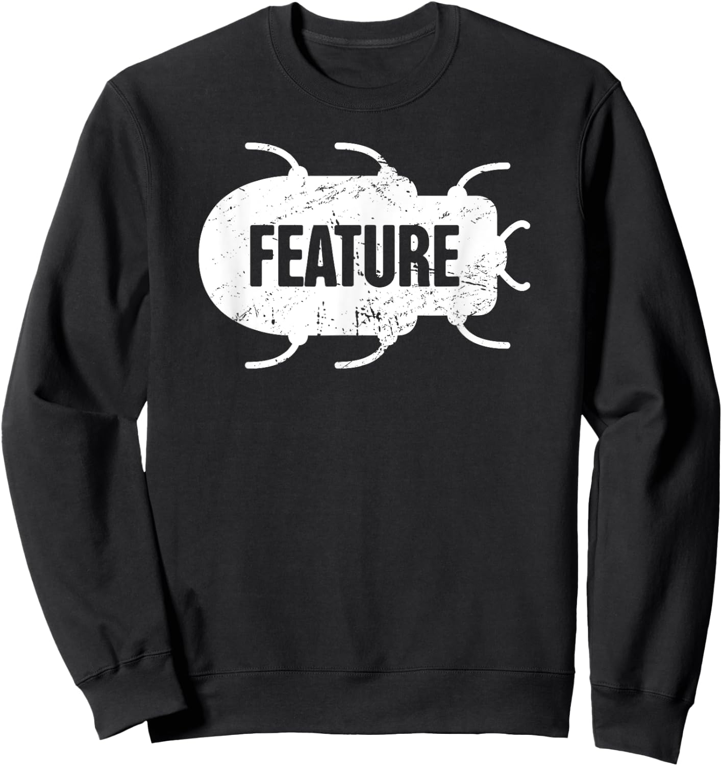 BUG | Distressed Software Engineer Sweatshirt - Sweatshirt | Black