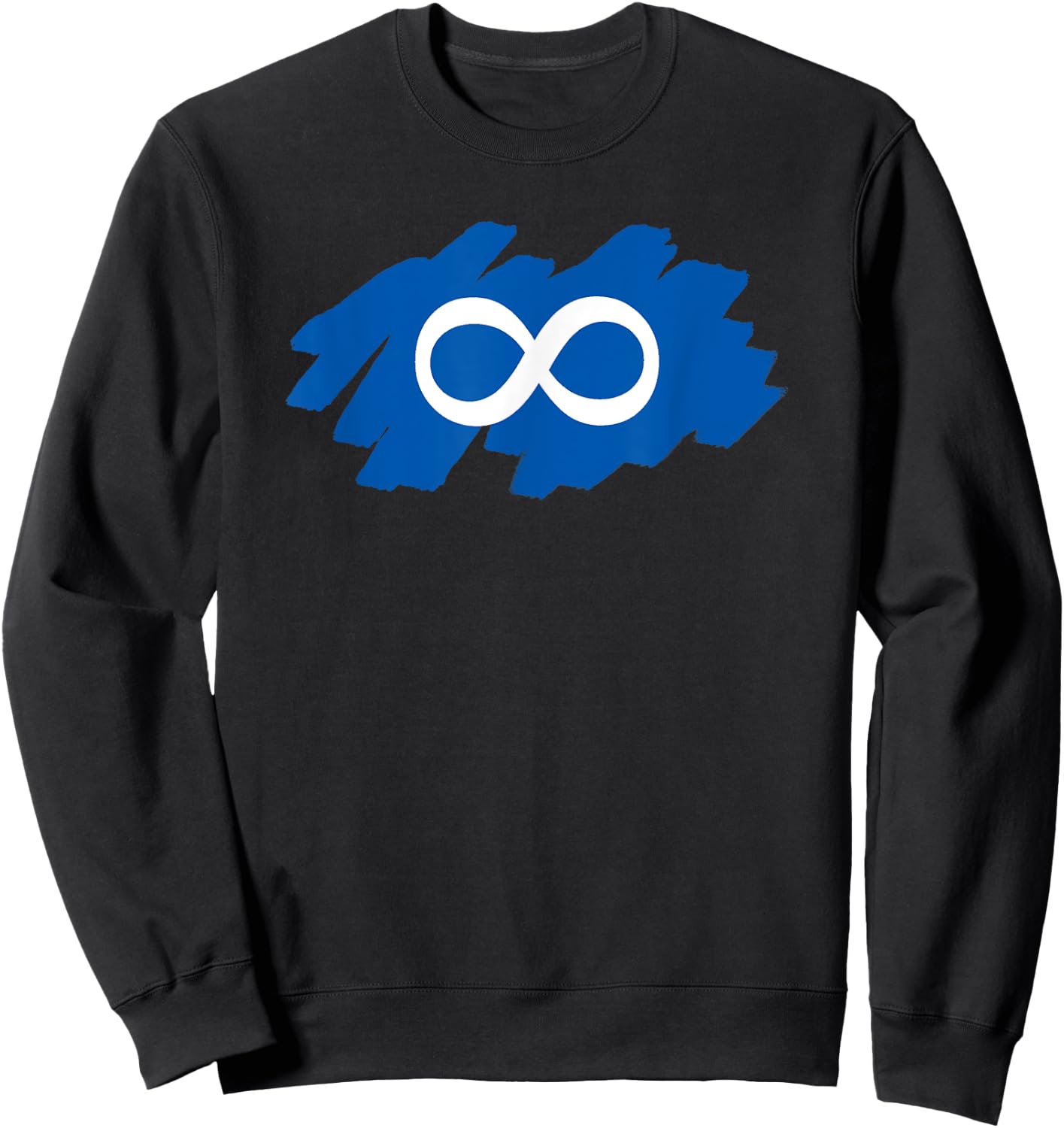 Metis shirt - proud native aboriginal infinity Sweatshirt - Sweatshirt | Black