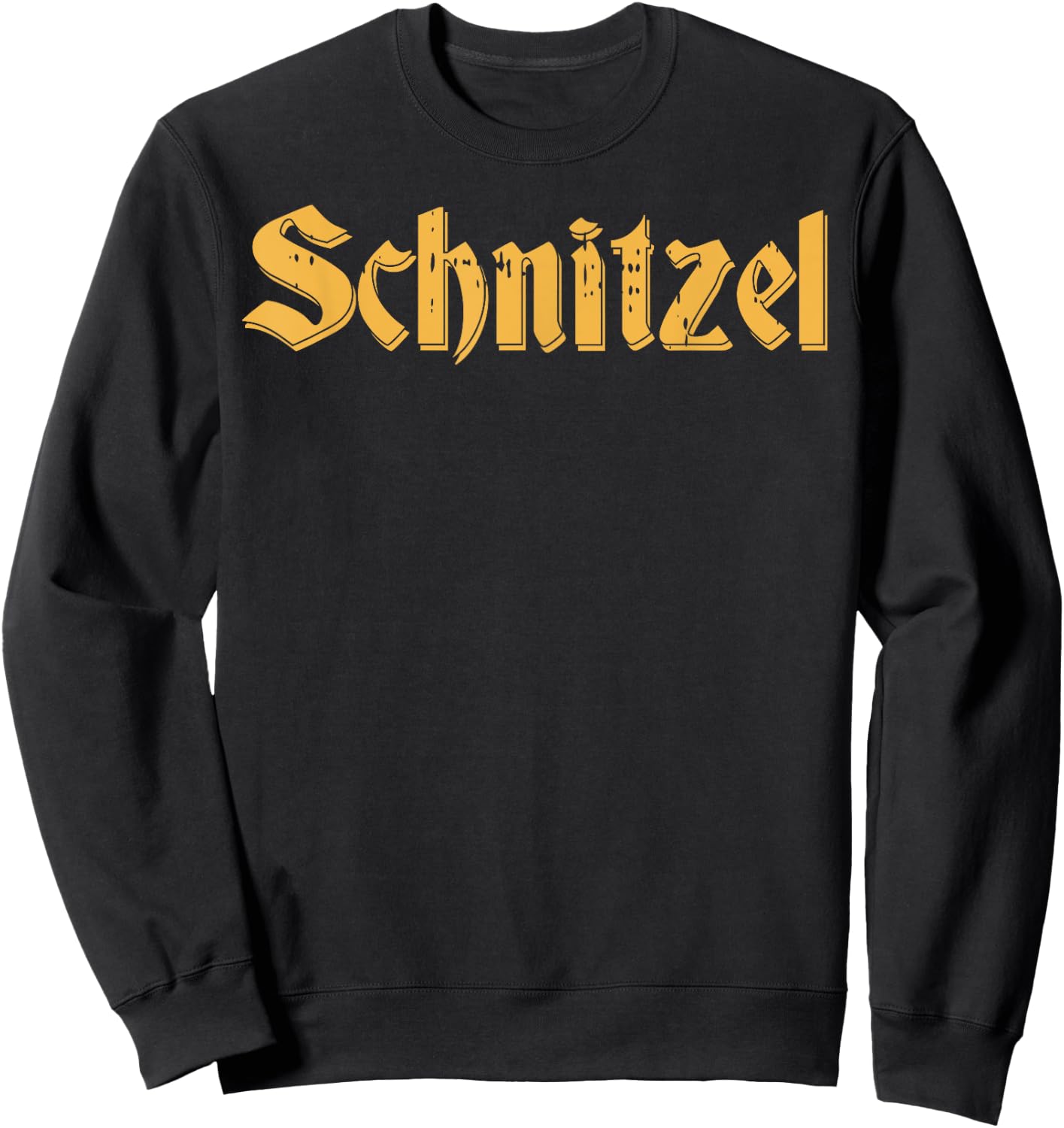 Schnitzel Shirt Funny Vintage Oktoberfest German Food Sweatshirt - Sweatshirt | Black