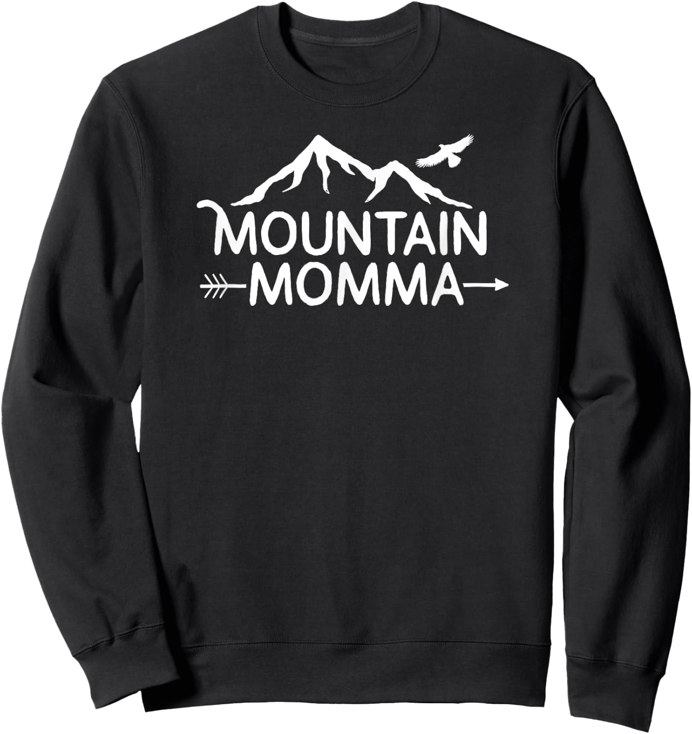 Mountain Momma for Outdoors Ladies & Women Sweatshirt - Sweatshirt | Black