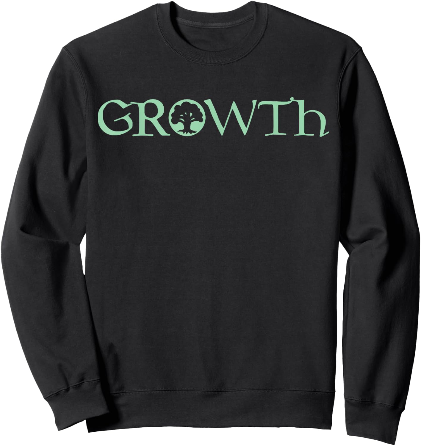 GROWTH | Green Magic | Mana Symbol Sweatshirt - Sweatshirt | Black