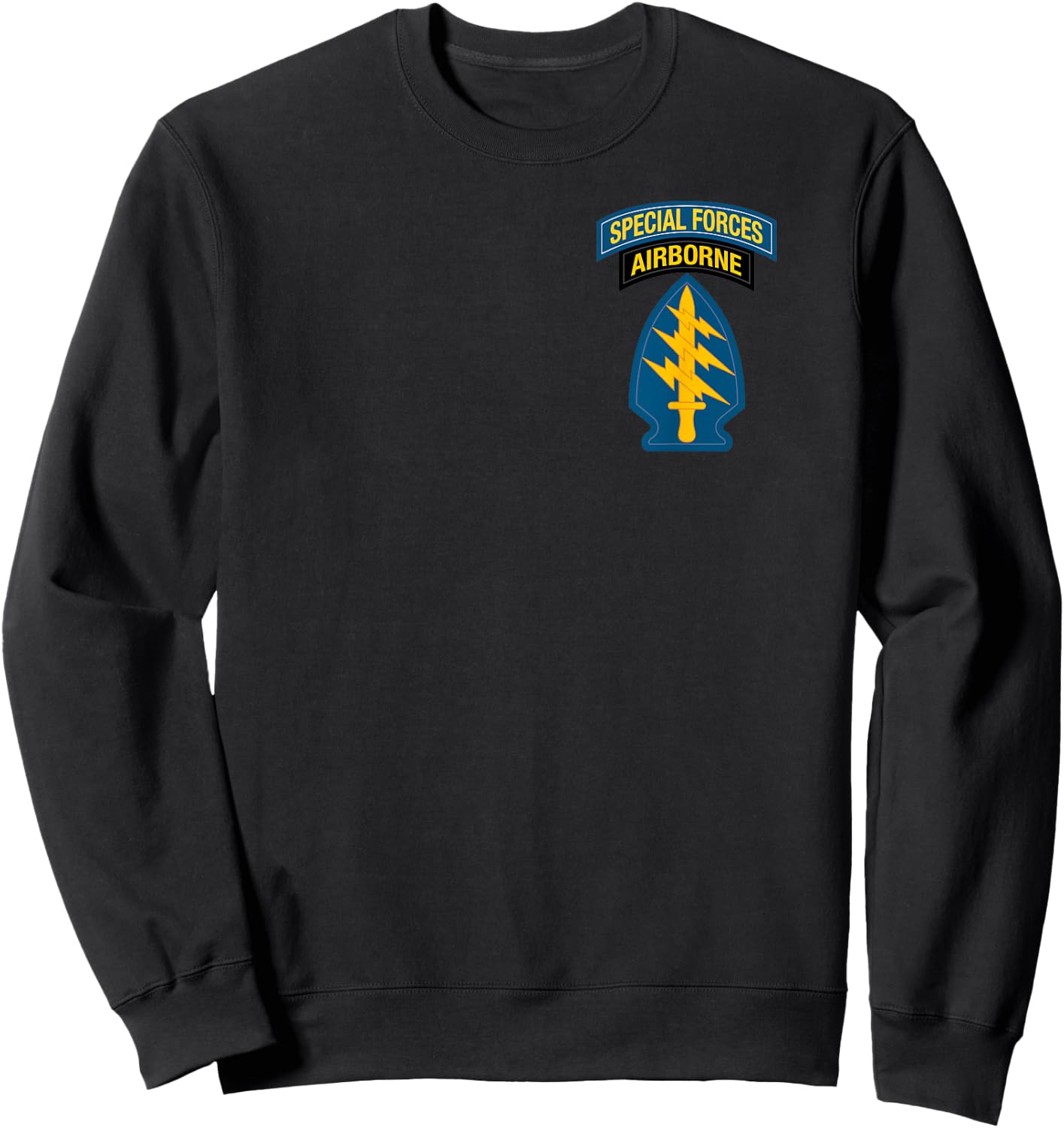 Special Forces Shirt - SF Green Beret Shirt - 1.5x - Classic Sweatshirt - Sweatshirt | Black