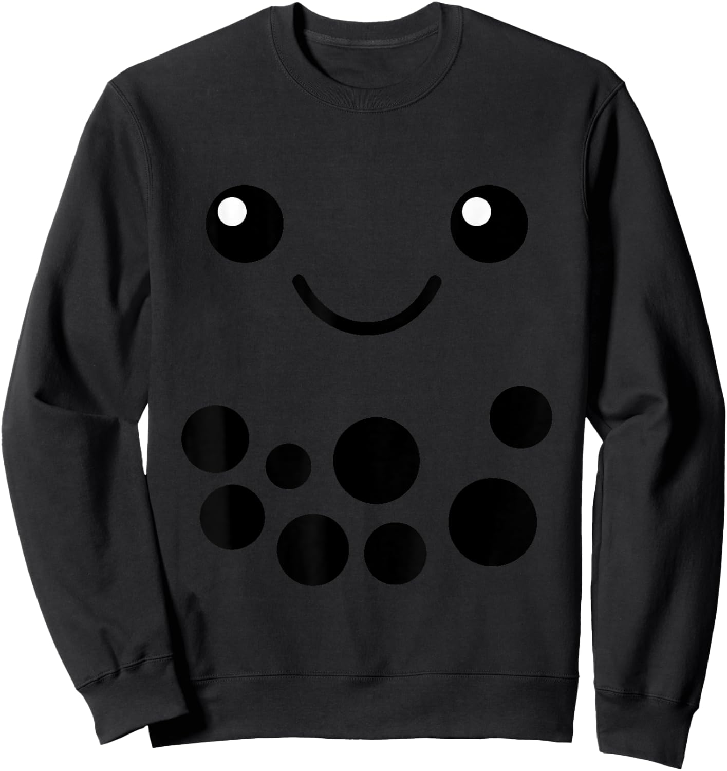 Taro Milk Tea Costume Boba Bubble Tea Halloween Costume Sweatshirt - Sweatshirt | Black