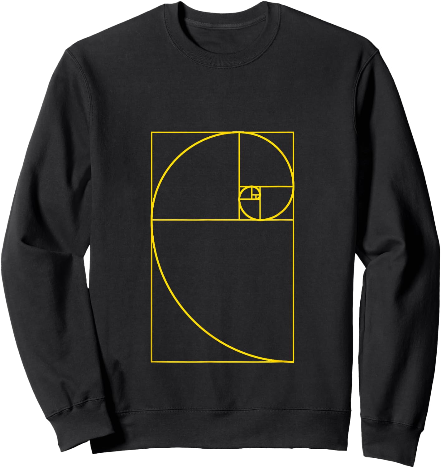 Golden Ratio Spiral Fibonacci Spiral Shirt Sweatshirt - Sweatshirt | Black