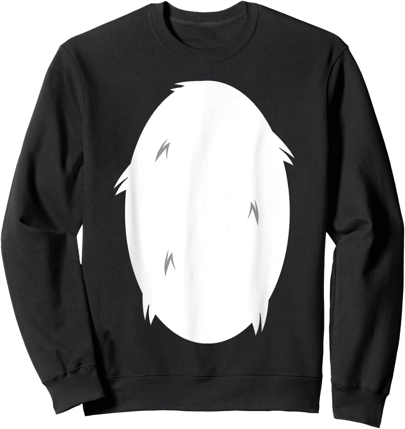 Panda White Stomach - Huskie White Belly Halloween Costume Sweatshirt - Sweatshirt | Black
