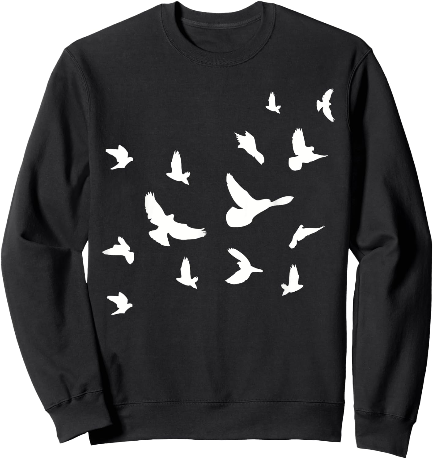 Flying birds Sweatshirt - Sweatshirt | Black