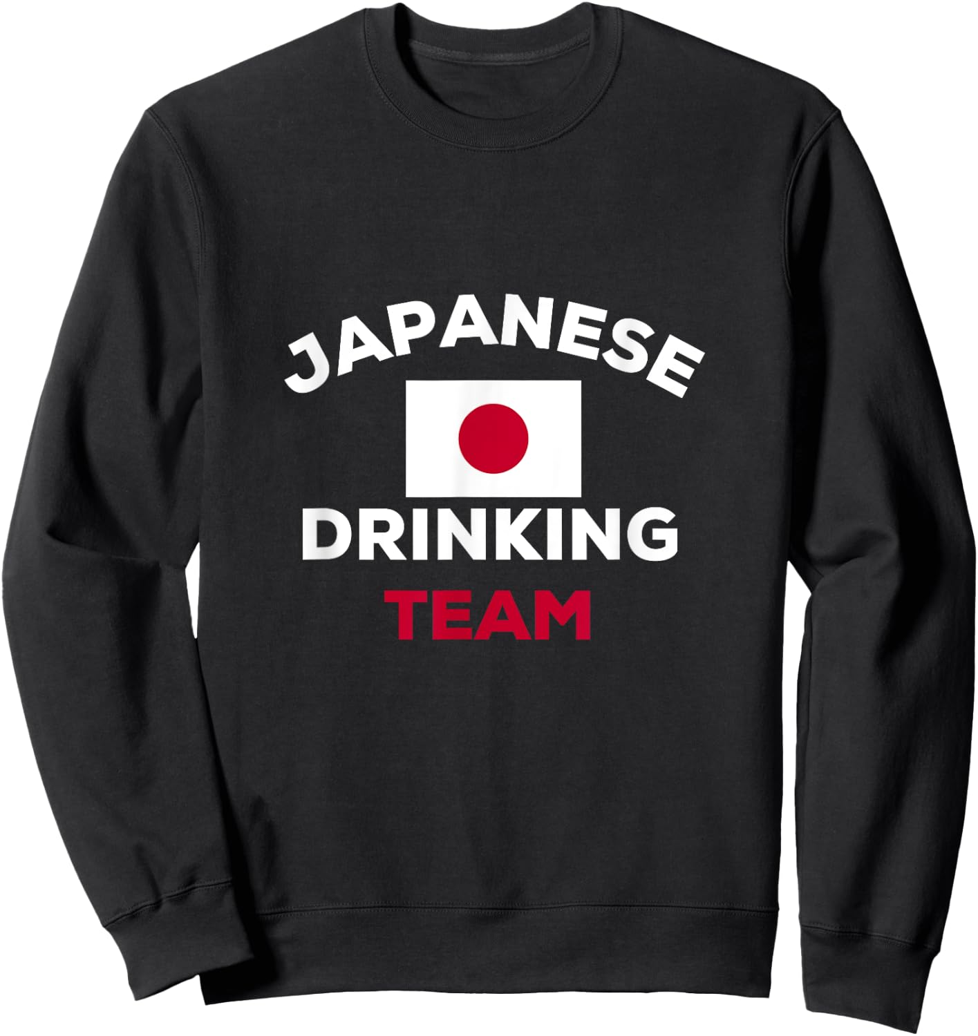 Japan Japanese Drinking Team Beer Flag Funny Alcohol Party Sweatshirt - Sweatshirt | Black