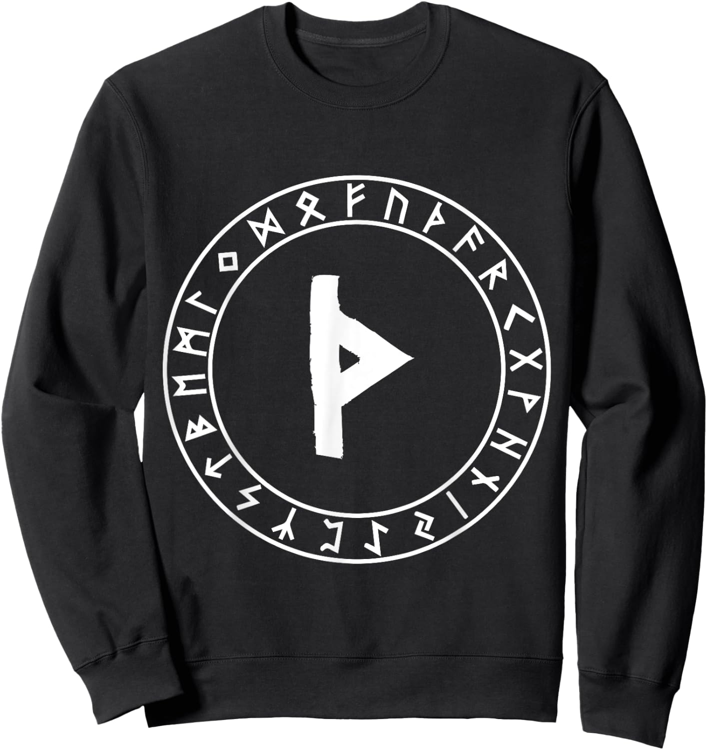 Thurisaz Rune Viking Rune Norse Pagan Wicca Witchcraft Sweatshirt - Sweatshirt | Black