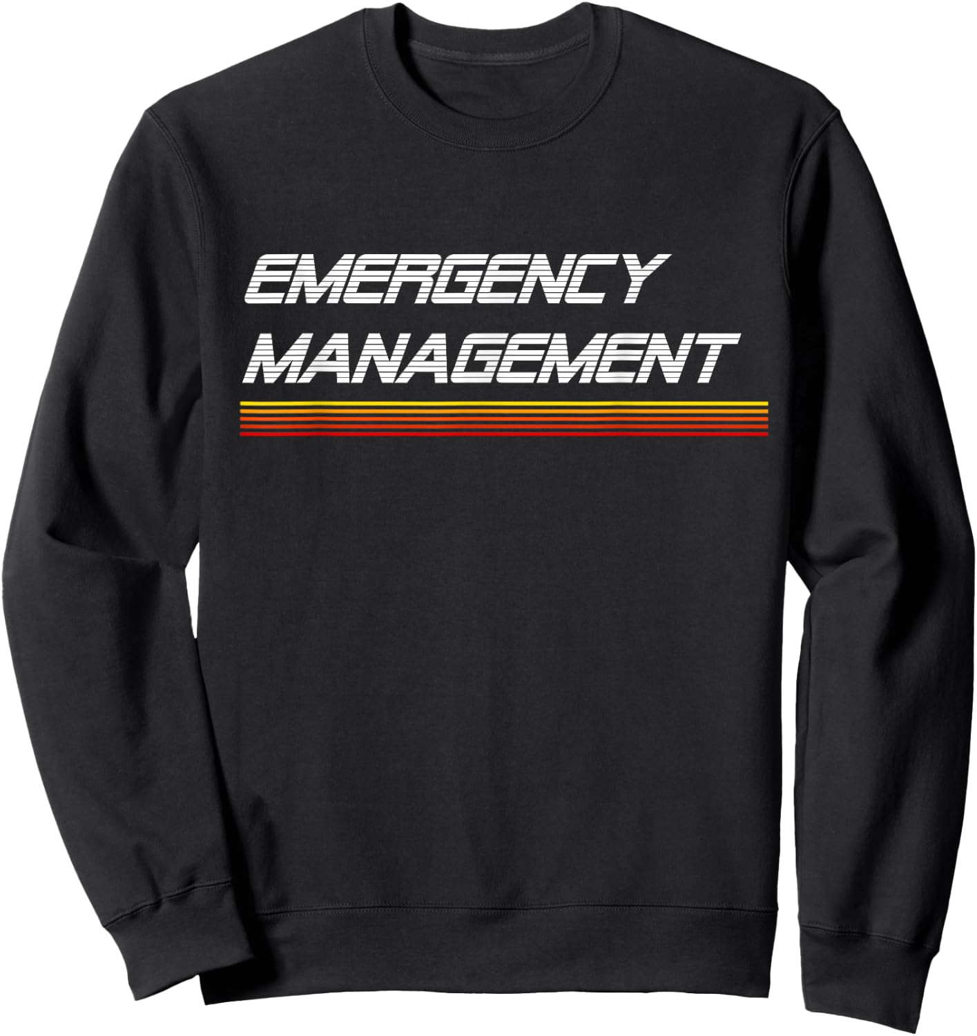 EMERGE GEAR Emergency Management Retro Sweatshirt - Sweatshirt | Black