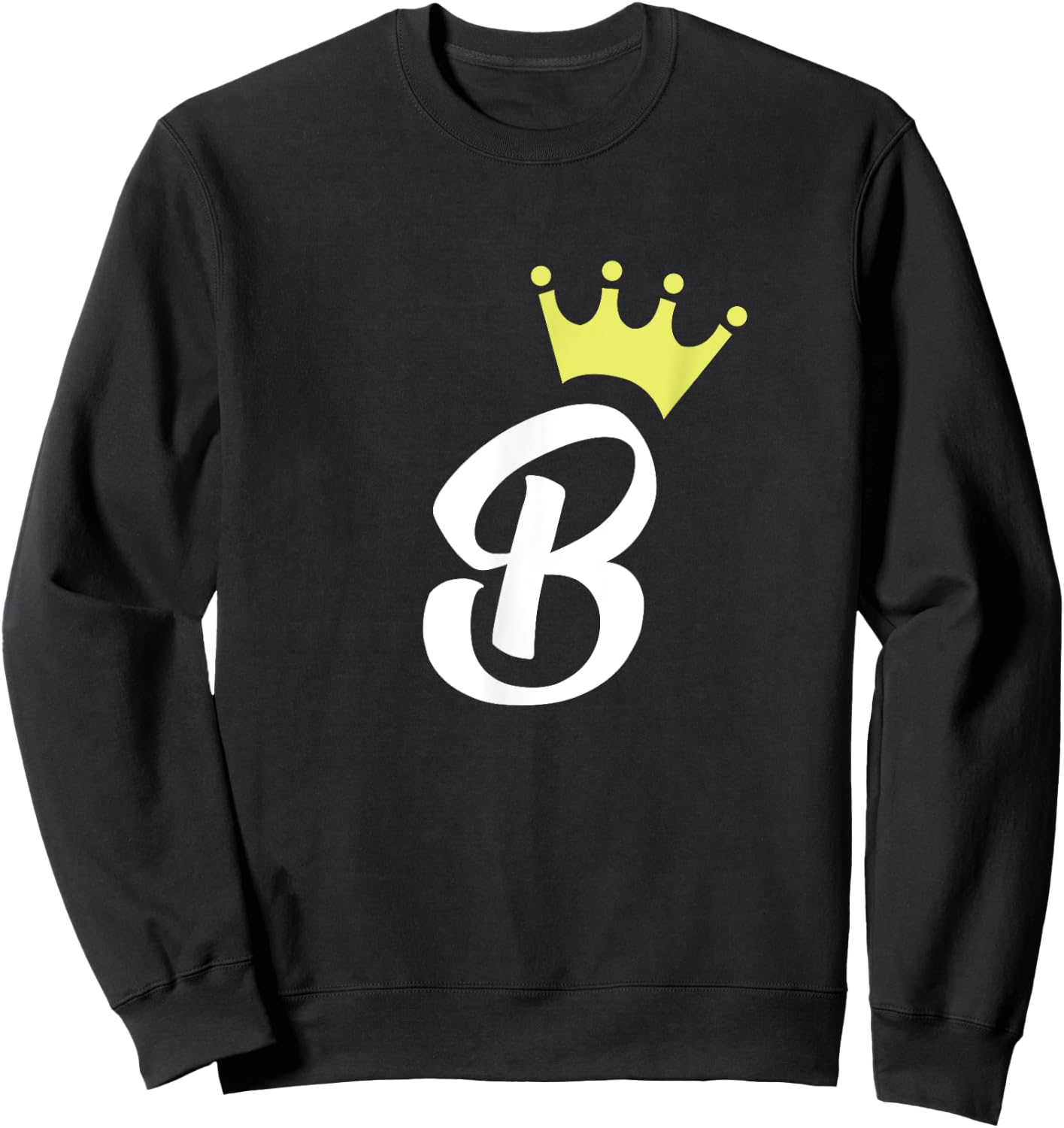 Letter "B" - Princess/Queen Sweatshirt - Sweatshirt | Black