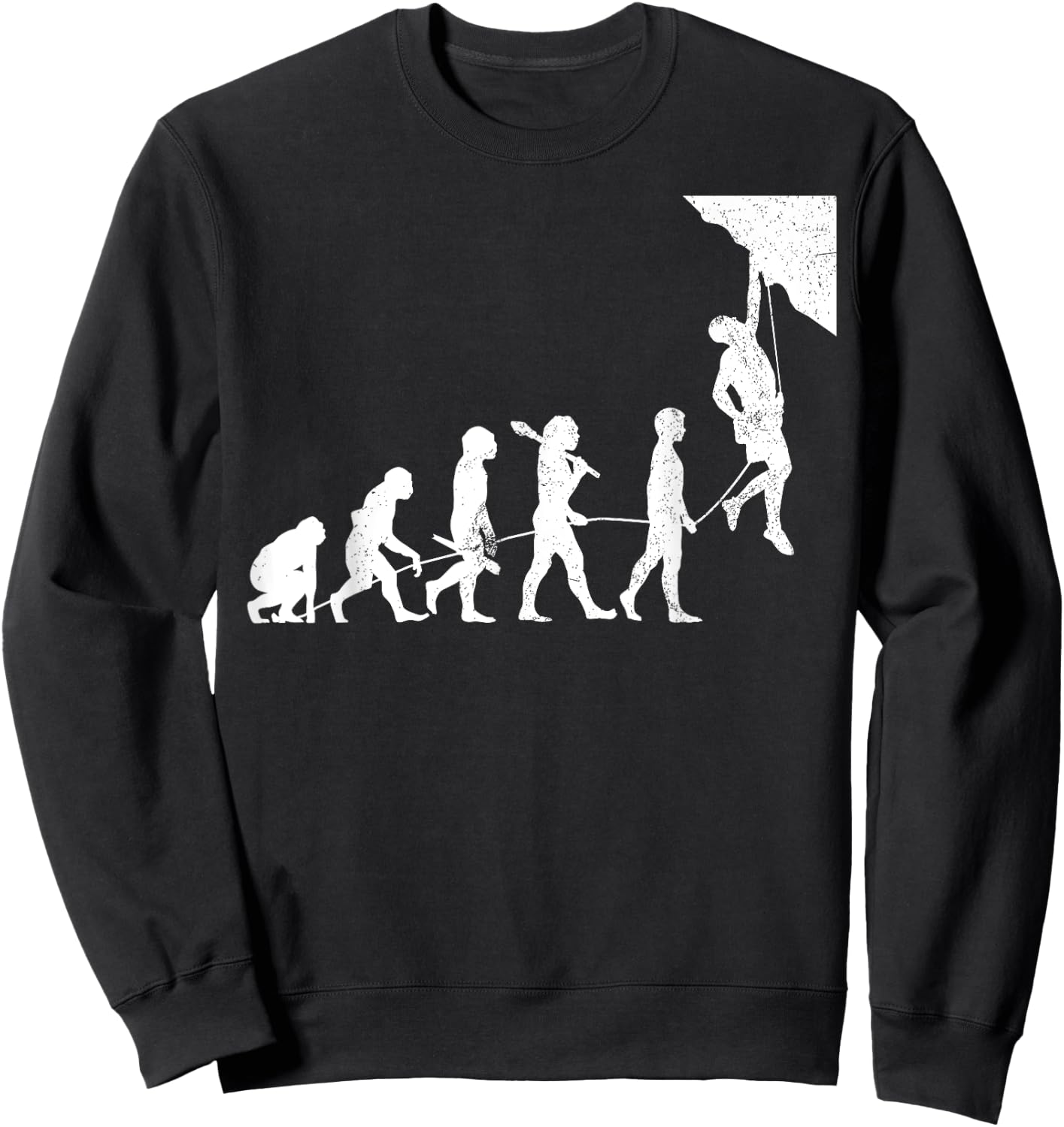 Rock Climbing Solo Climber Bouldering Free Sweatshirt - Sweatshirt | Black