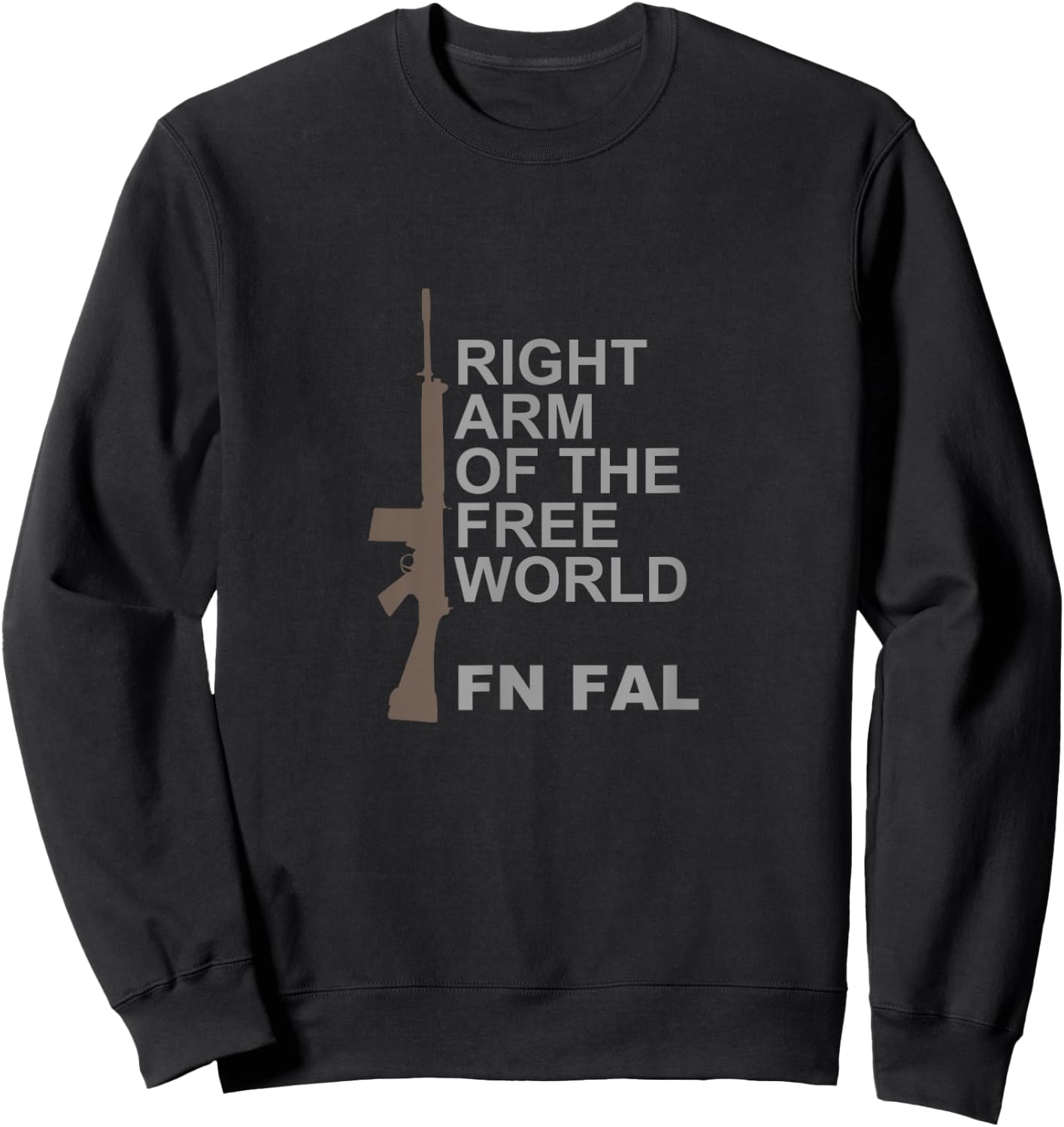 FN FAL Right arm of the free world Sweatshirt - Sweatshirt | Black