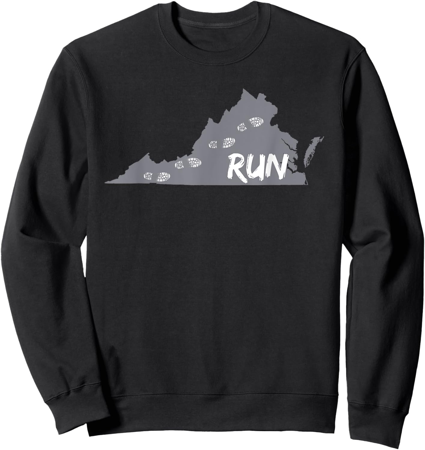 Running Shirts - Run Virginia Runners Shirt Sweatshirt - Sweatshirt | Black