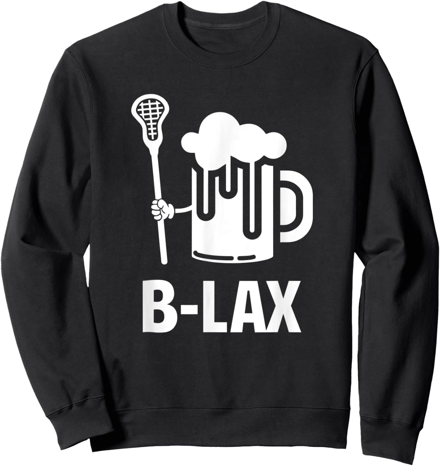 Lacrosse | Funny Gift Men Coach | Beer Lover B-Lex Sweatshirt - Sweatshirt | Black
