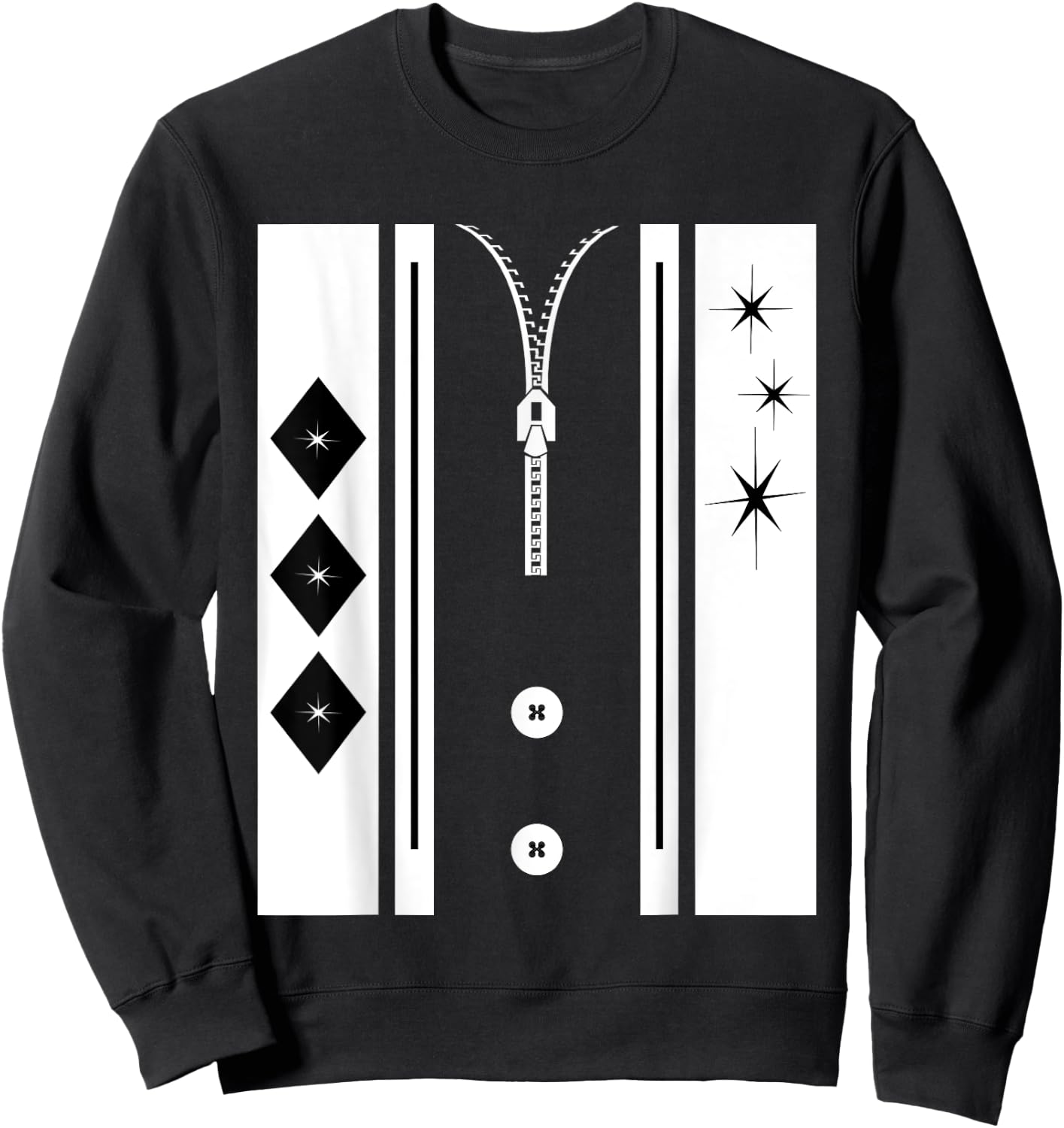 1950s Sock Hop Costume Retro 50s Rockabilly Sweatshirt - Sweatshirt | Black