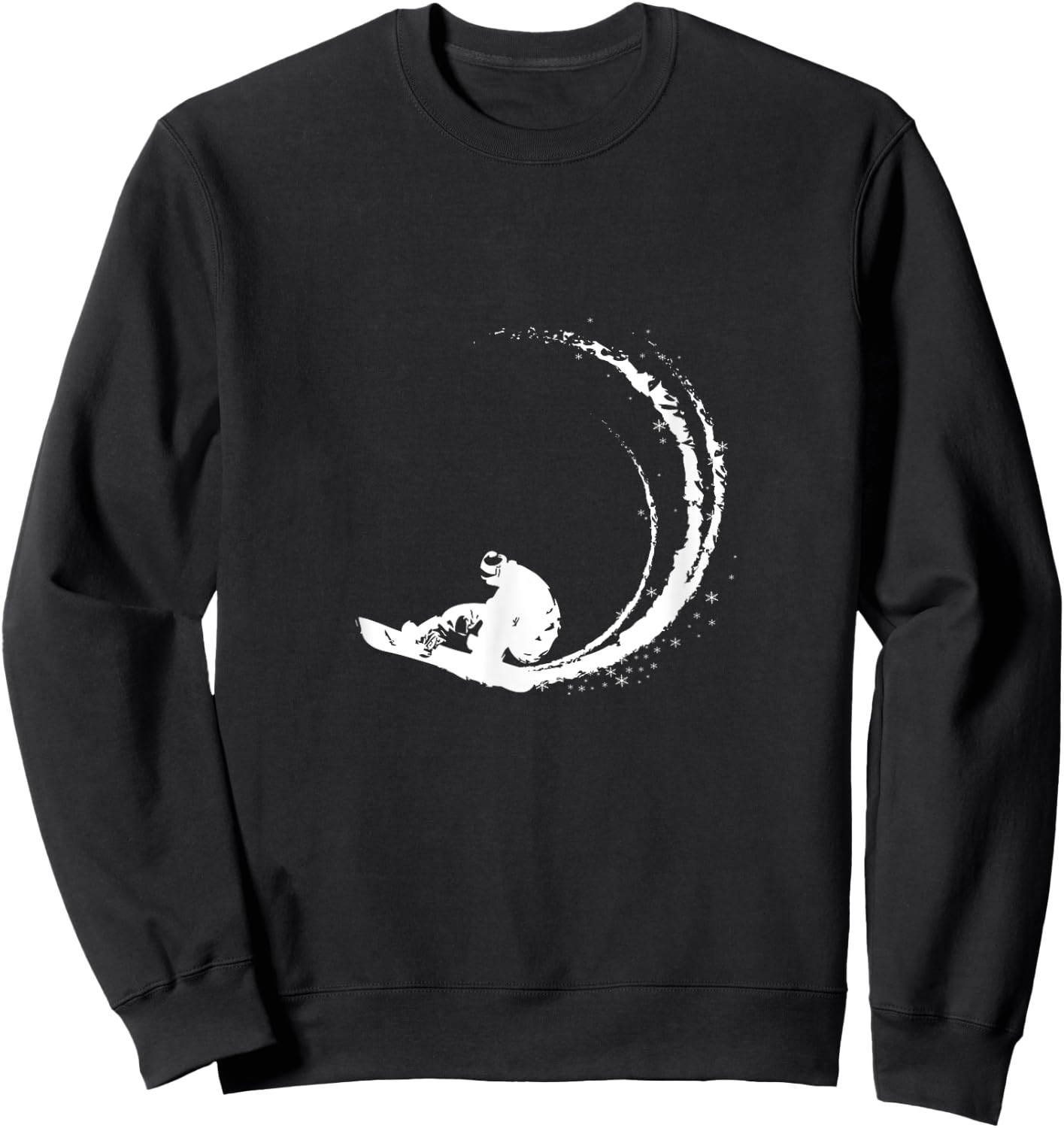 Ride Snow Snowboarder Snowboard Ski Board | Man Woman Kids Sweatshirt - Sweatshirt | Black
