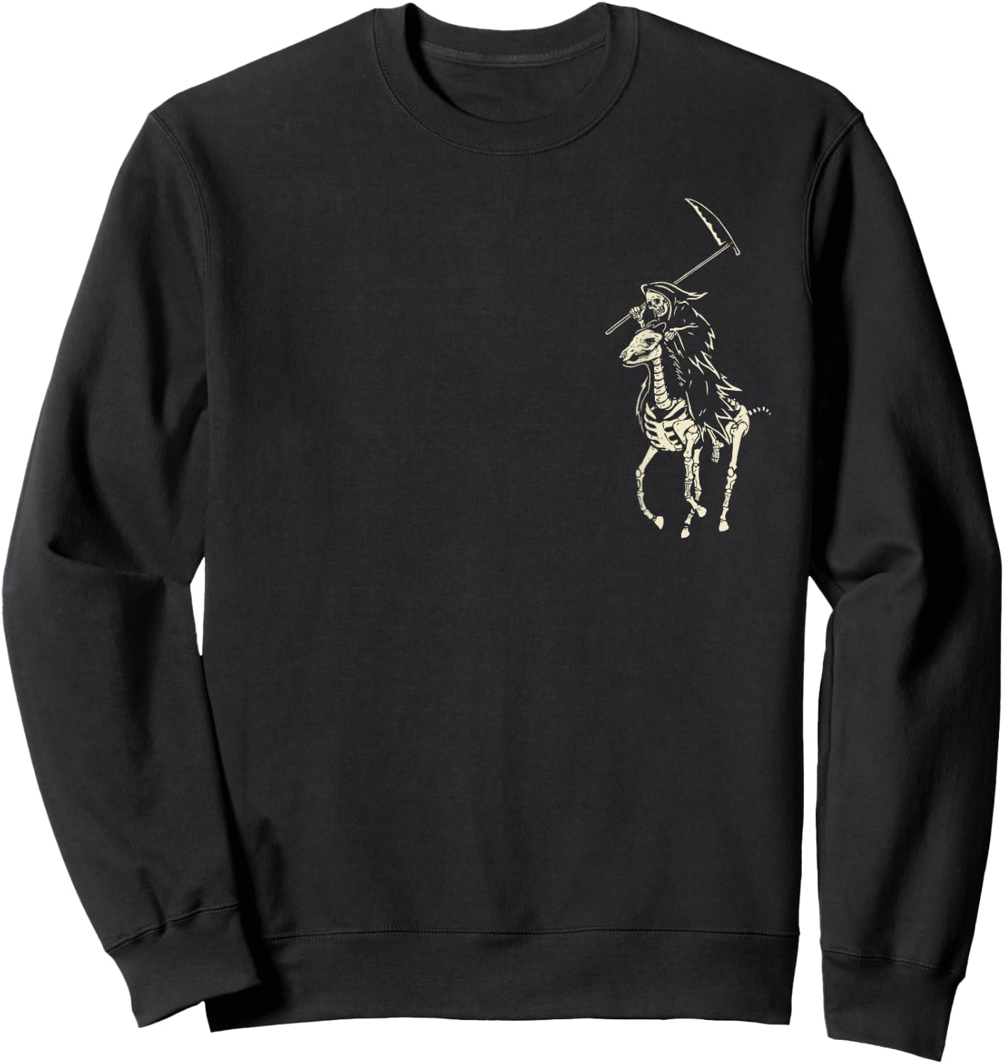 Polo Grim Reaper Vintage Death Sweatshirt - Sweatshirt | Black