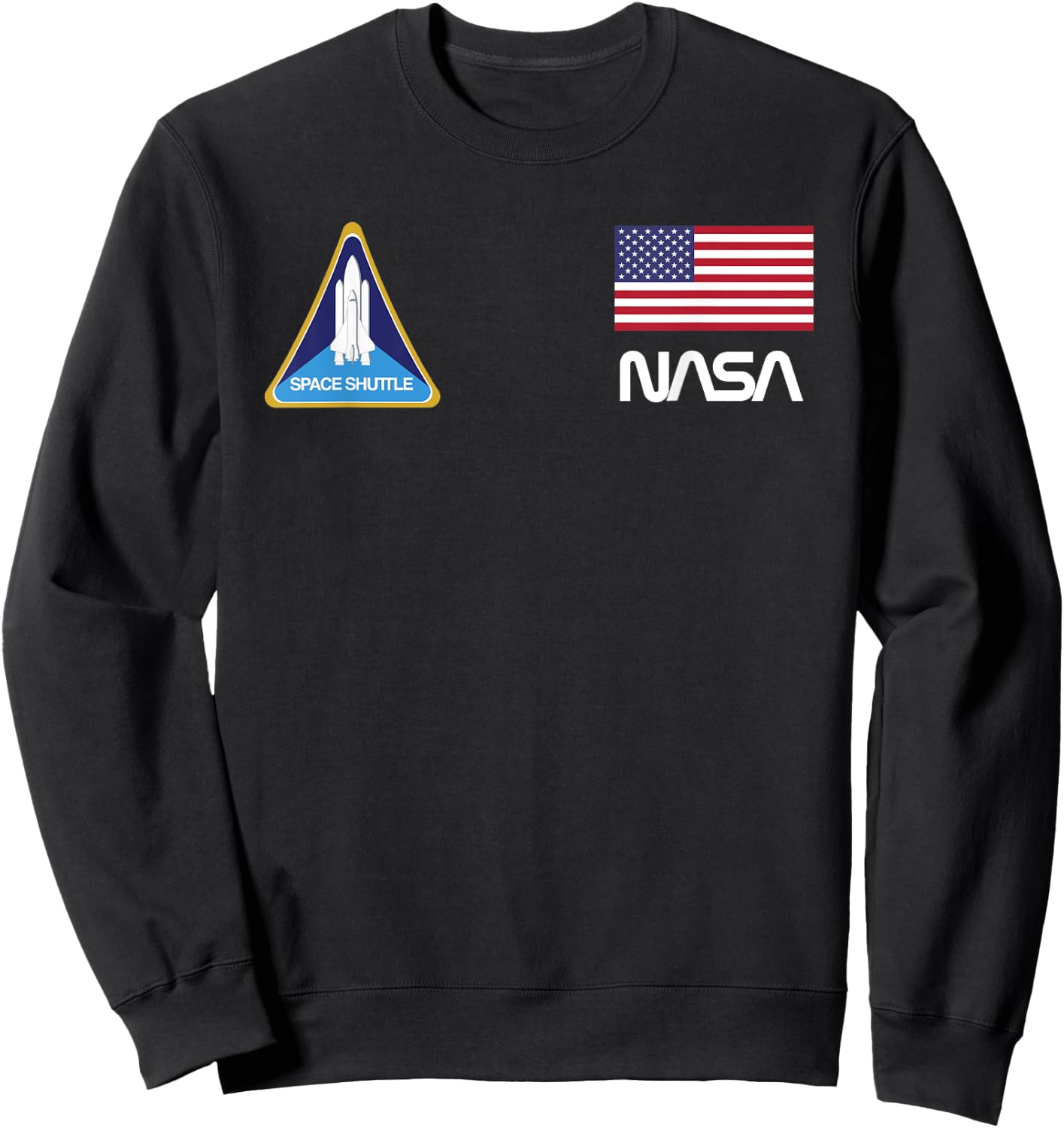 NASA Space Shuttle Challenger Crew Sweatshirt - Sweatshirt | Black