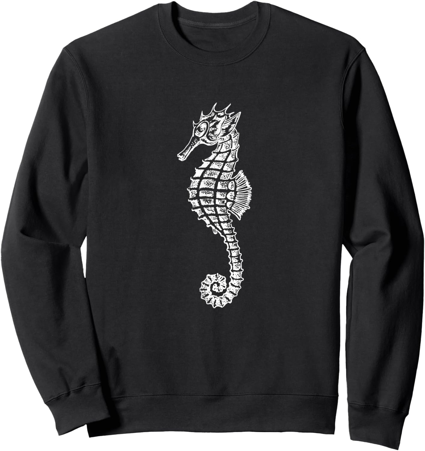 Seahorse Ocean Marine Animal Sea Horse Creature Hippocampus Sweatshirt - Sweatshirt | Black