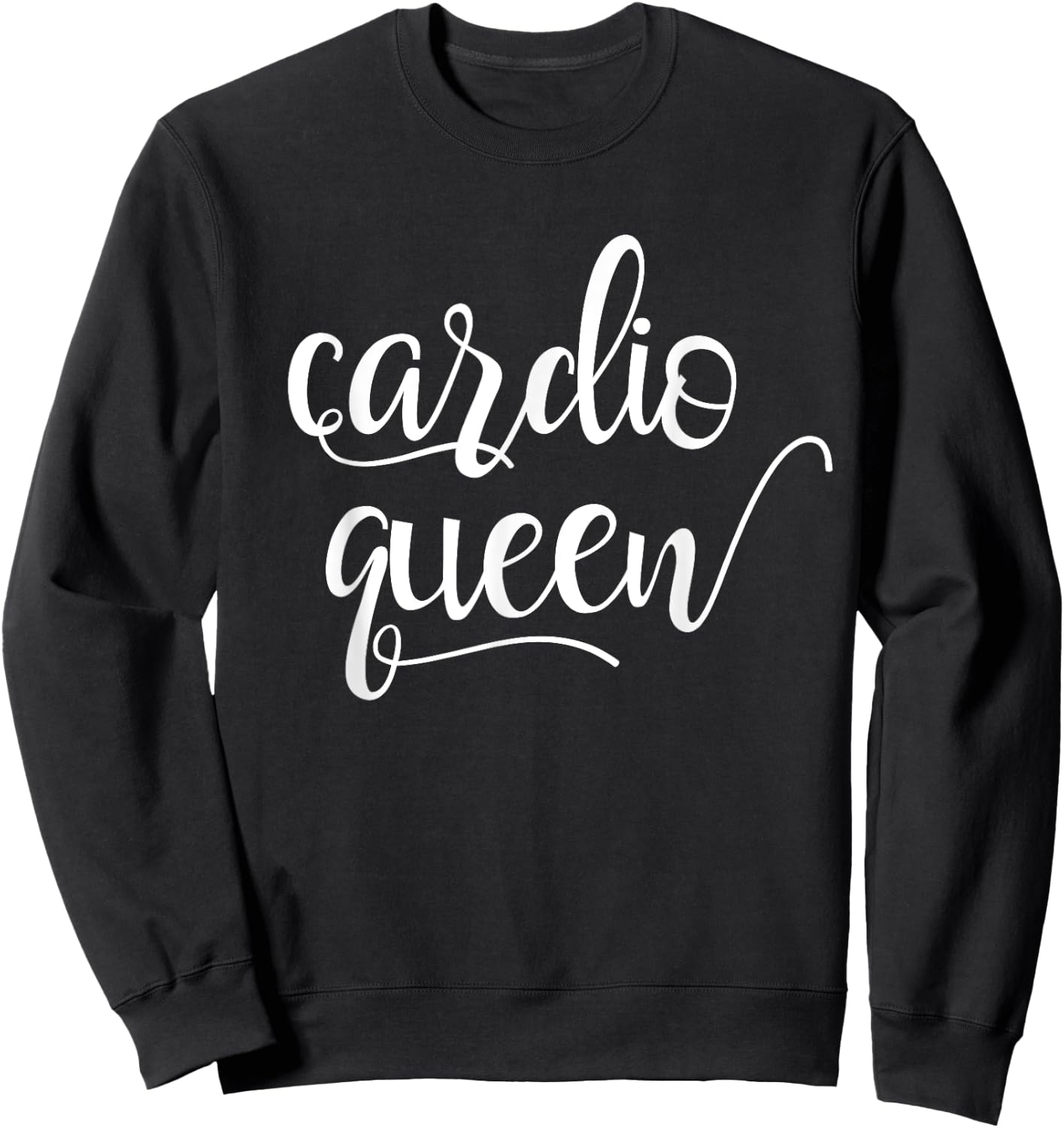 Fun Cardio Queen Fit and Active Sweatshirt - Sweatshirt | Black