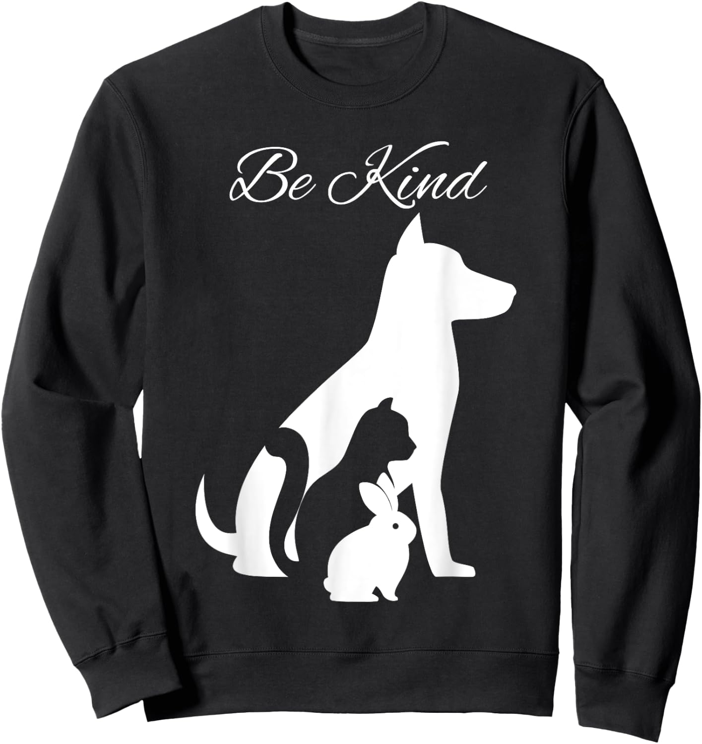 BE KIND TO ANIMALS SPREAD KINDNESS MATTERS NOT CRUELTY shirt Sweatshirt - Sweatshirt | Black