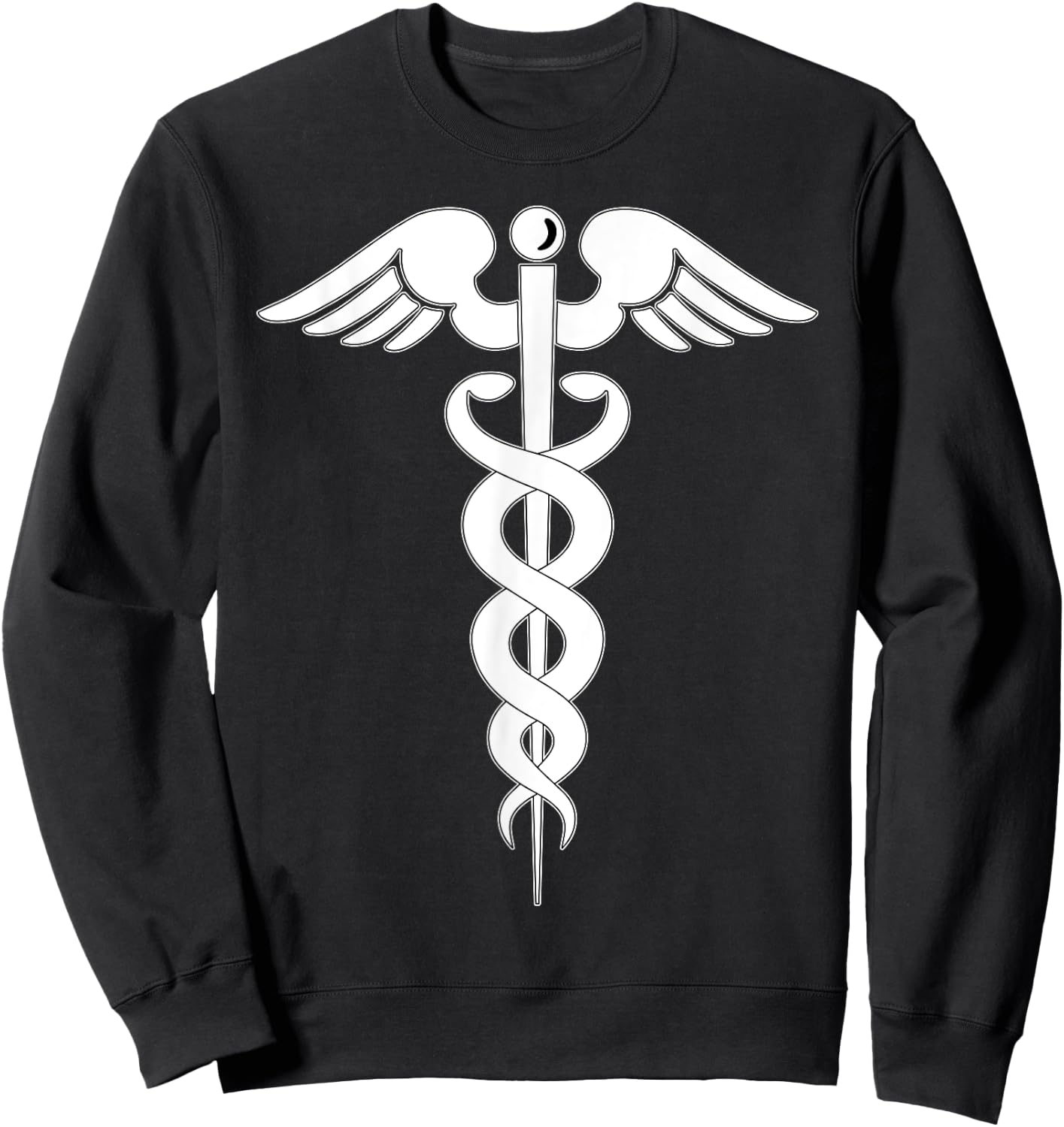 Caduceus Medical Symbol - Great Doctor / Nurse Medicine Gift Sweatshirt - Sweatshirt | Black
