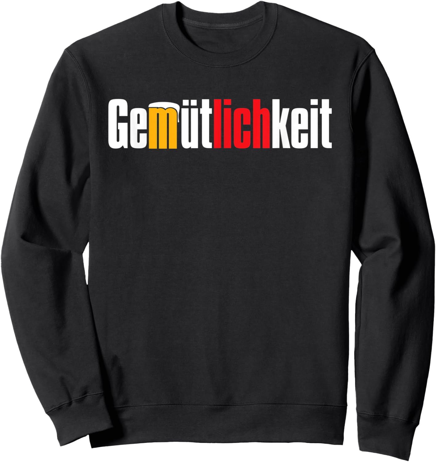 Gemütlichkeit Beer Friendly Sweatshirt - Sweatshirt | Black