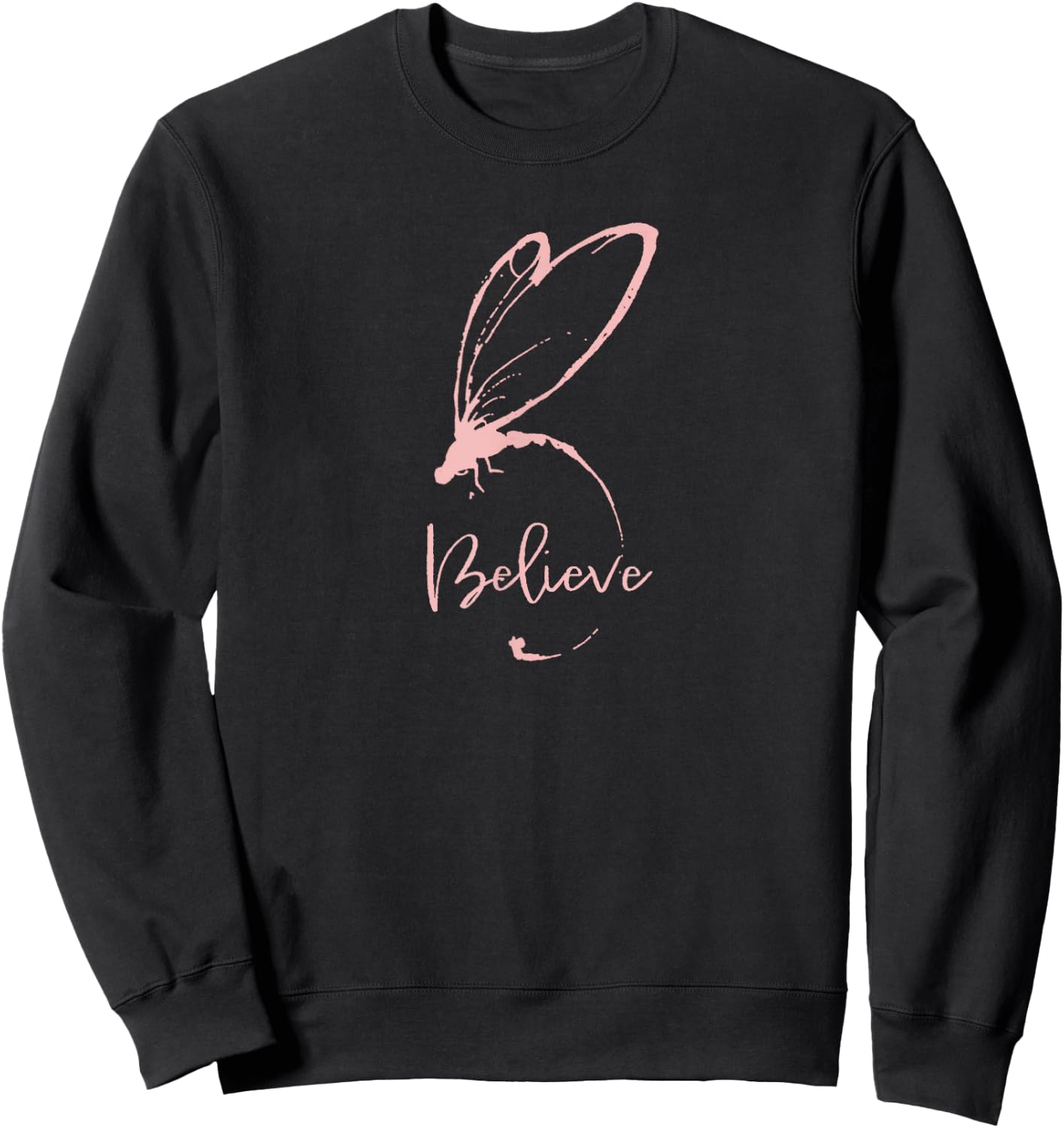 BELIEVE_pink, Cancer Awareness, Gryffin Graphix Sweatshirt - Sweatshirt | Black