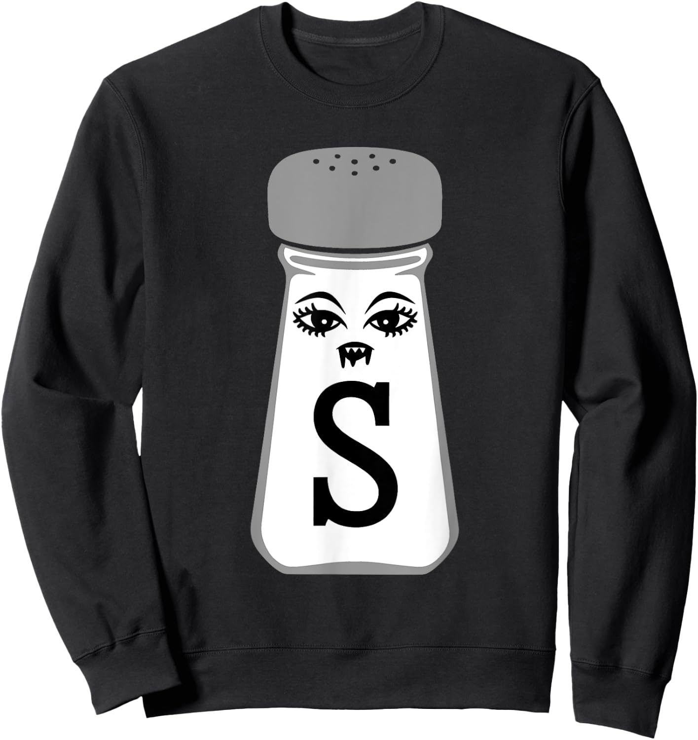 Salt And Pepper Halloween Costume Sweatshirt - Sweatshirt | Black