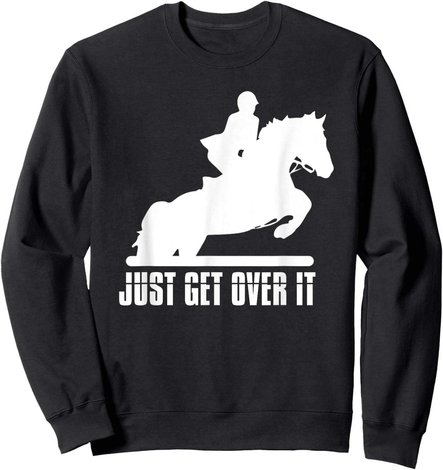 English Riding Hunter Jumper Girl Riding Horse Sweatshirt - Sweatshirt | Black