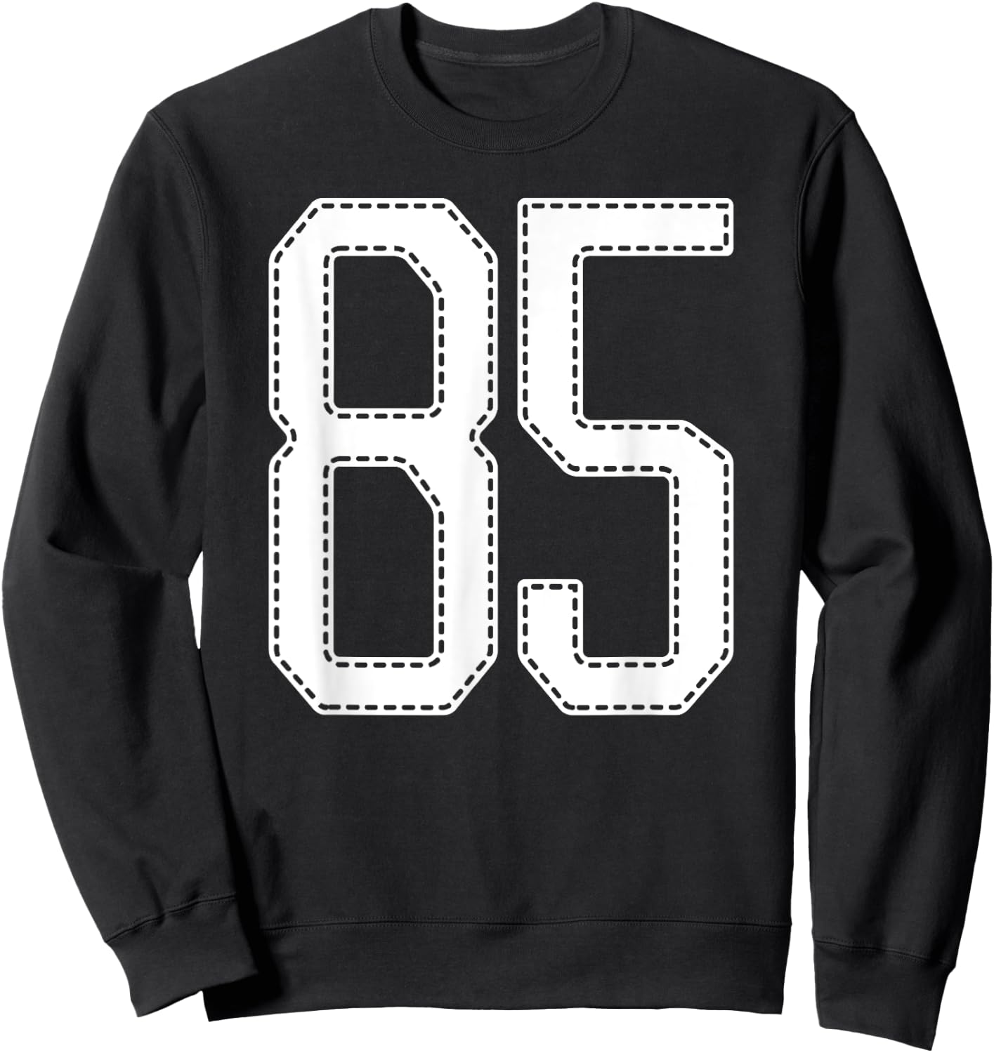 Official Team League #85 Jersey Number 85 Sports Jersey Sweatshirt - Sweatshirt | Black