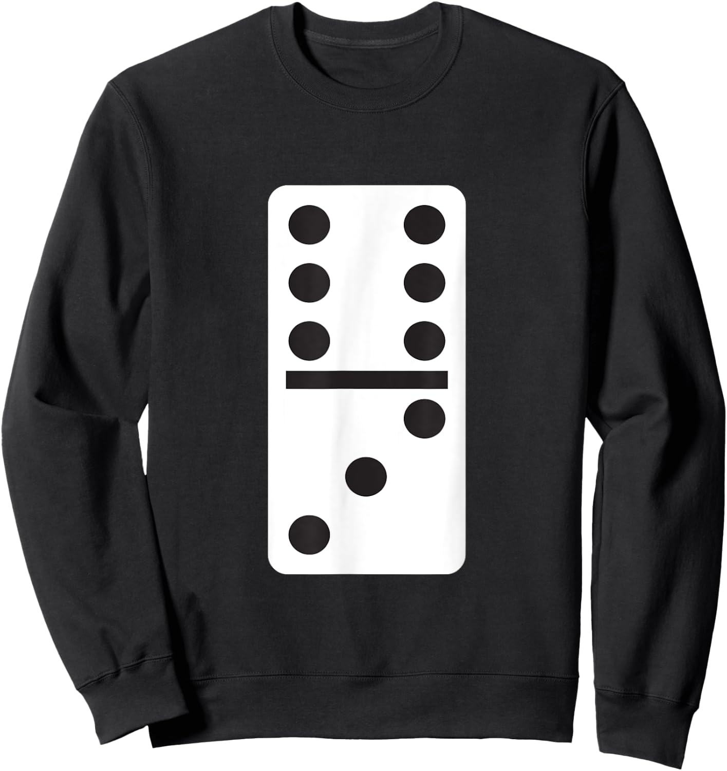 Six Three Dominoes Halloween Costume Domino Game Sweatshirt - Sweatshirt | Black